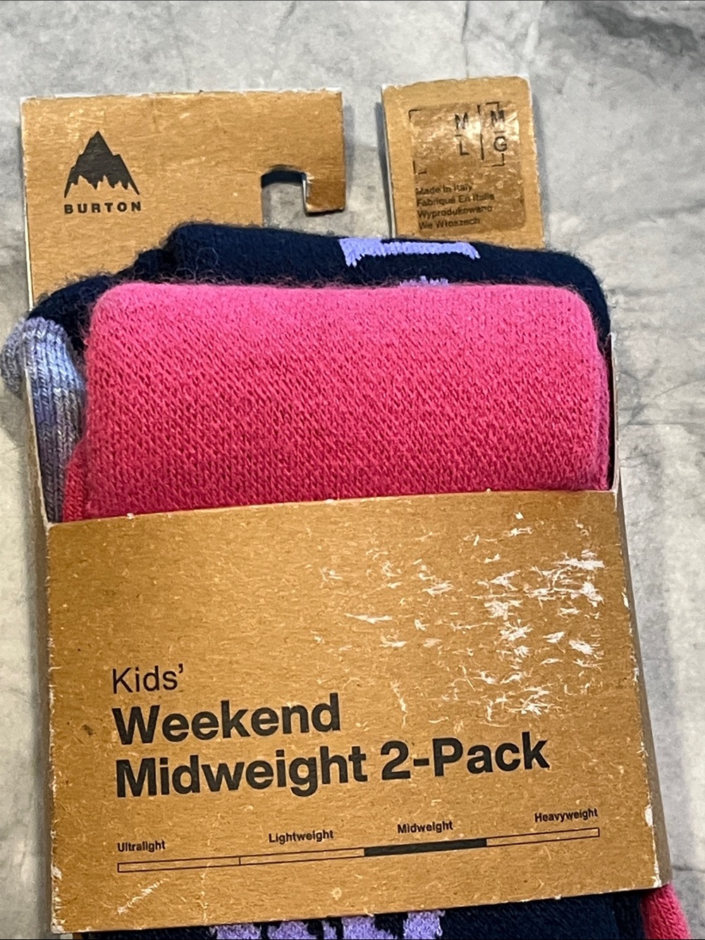 NWT! 2-Pack! Burton Youth Weekend Midweight Socks – 2 Pack!